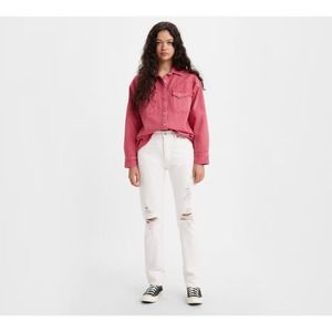 501® LEVI'S® ORIGINAL JEANS‎ In Destructed White Sz 31x30 NWT $128